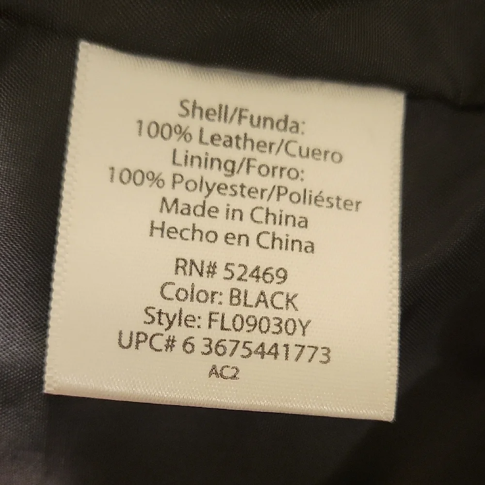 Black Faux Leather Jacket - Picture 6 of 6